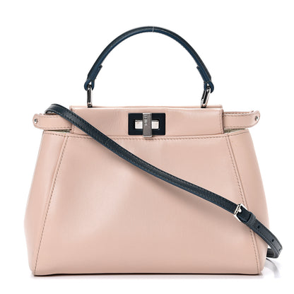 Fendi Nappa Colorblock Mini Peekaboo Iconic Satchel Soap Amazzonia Opal 2 of 11