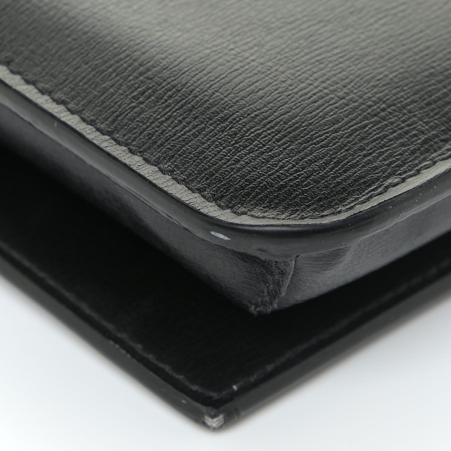 Saint Laurent Smooth Calfskin Monogram Phone Holder Crossbody Black 14 of 23