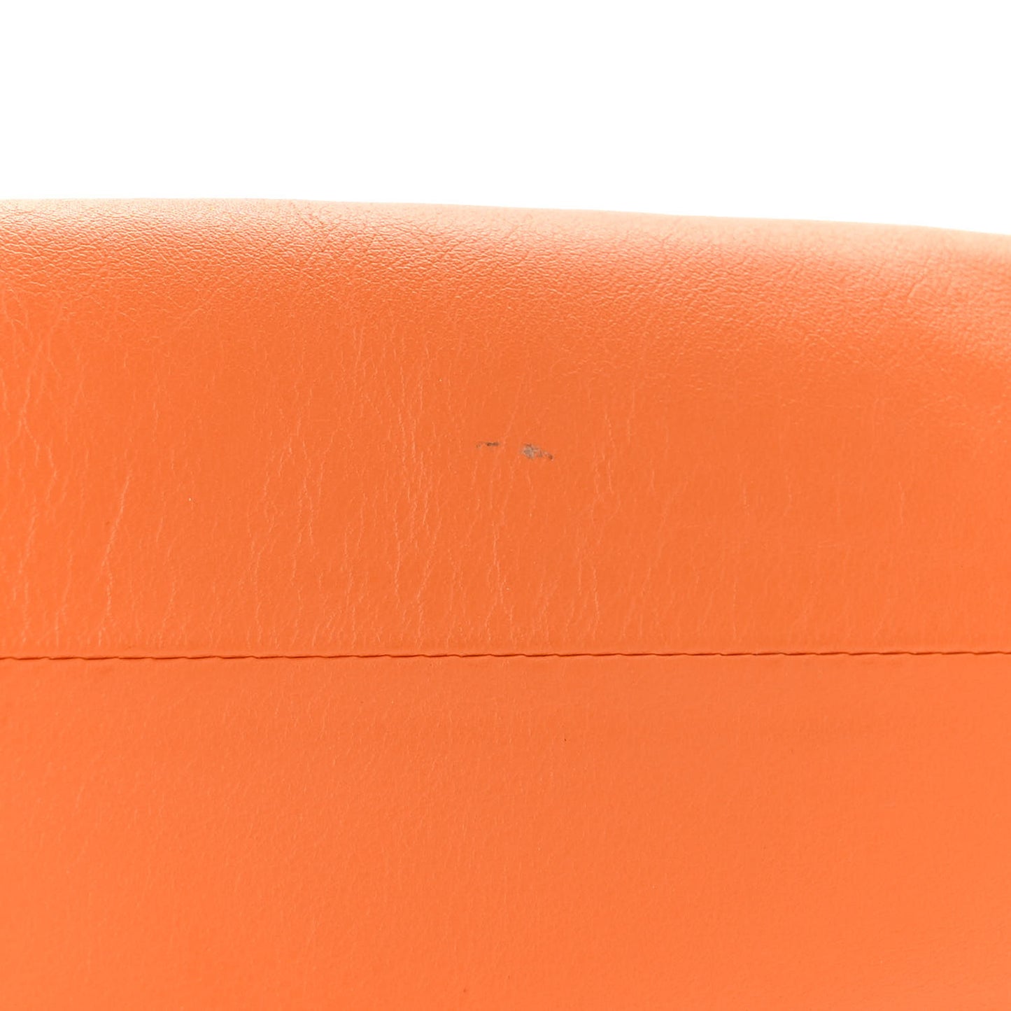 Butter Calfskin The Mini Pouch Light Orange