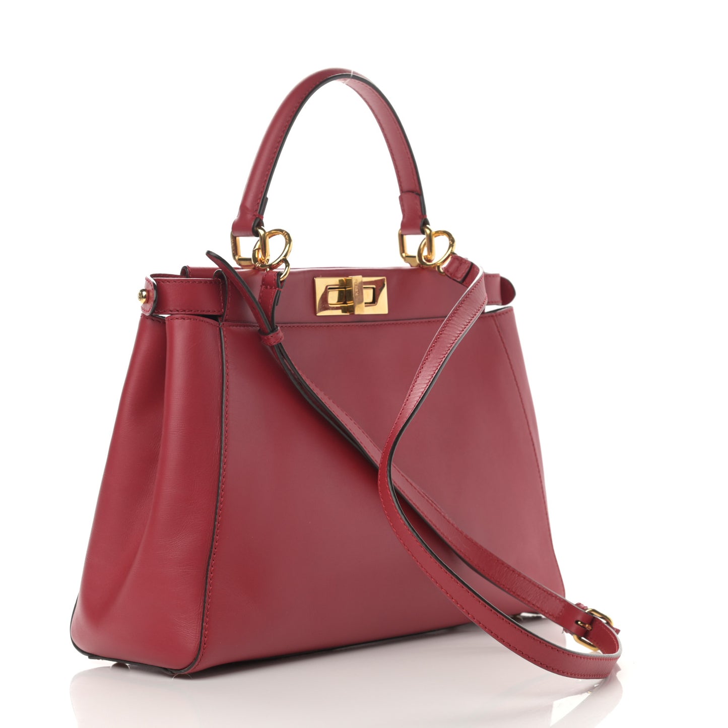 Vitello Morgan Fabric Jacquard Pequin Medium Peekaboo Iconic Satchel Mattone Tobacco Black