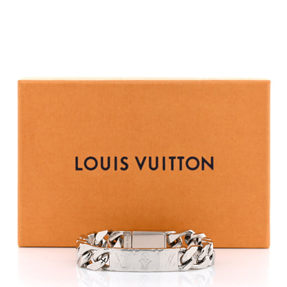 Louis Vuitton Zamac Palladium Monogram Chain Bracelet Silver 7 of 7