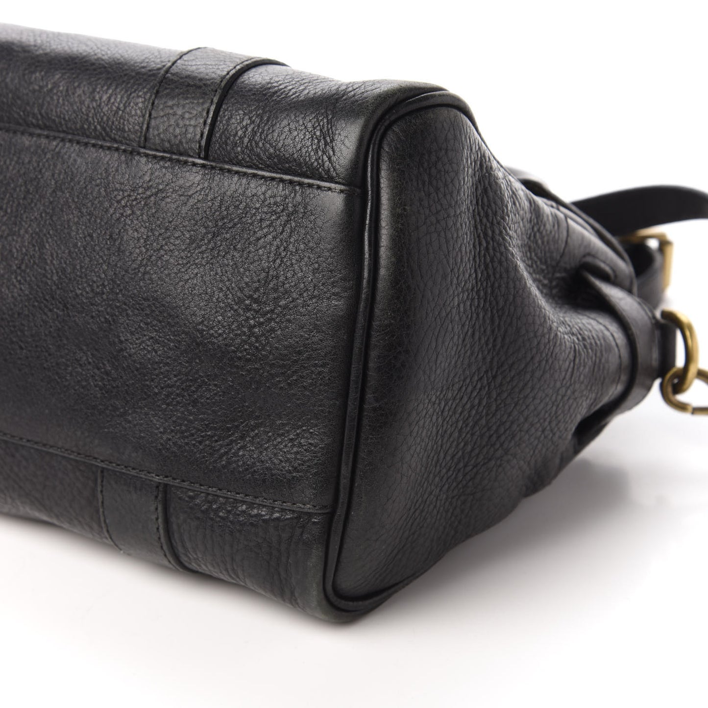 Natural Vegetable Tanned Small Bayswater Black