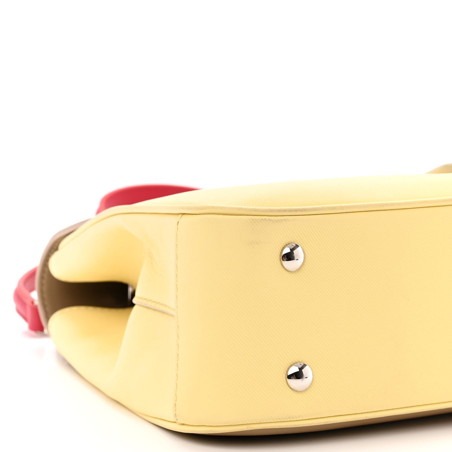 Burberry Trench Calfskin Medium DK88 Top Handle Bag Yellow Beige Red 8 of 11