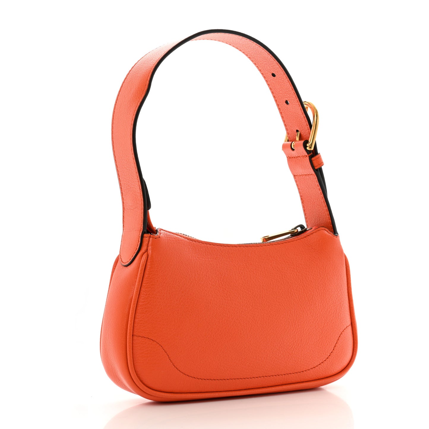 Goatskin Mini Aphrodite Shoulder Bag Orange