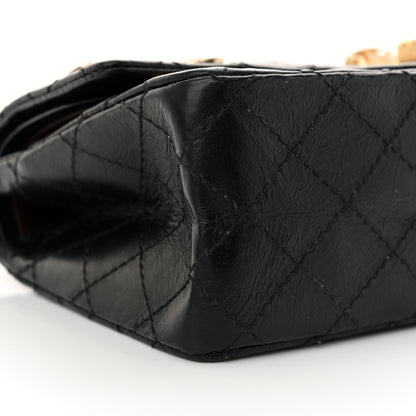 Chanel Aged Calfskin Lucky Charms 2.55 Reissue 225 Flap Black 9 of 13