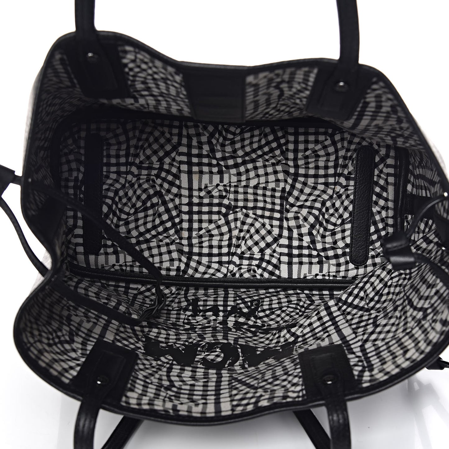 Visetos Medium Liz Reversible Shopper Tote Black