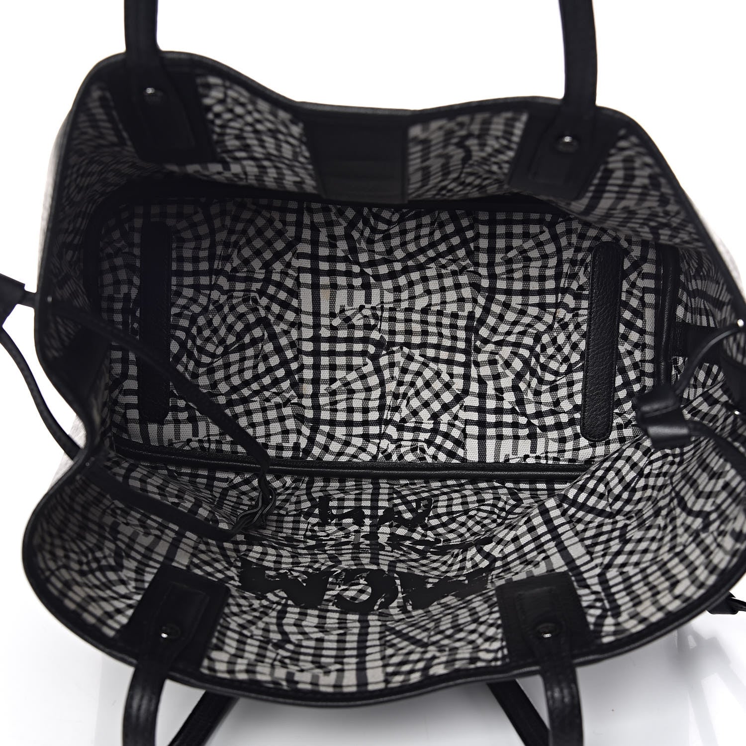 MCM Visetos Medium Liz Reversible Shopper Tote Black 8 of 16