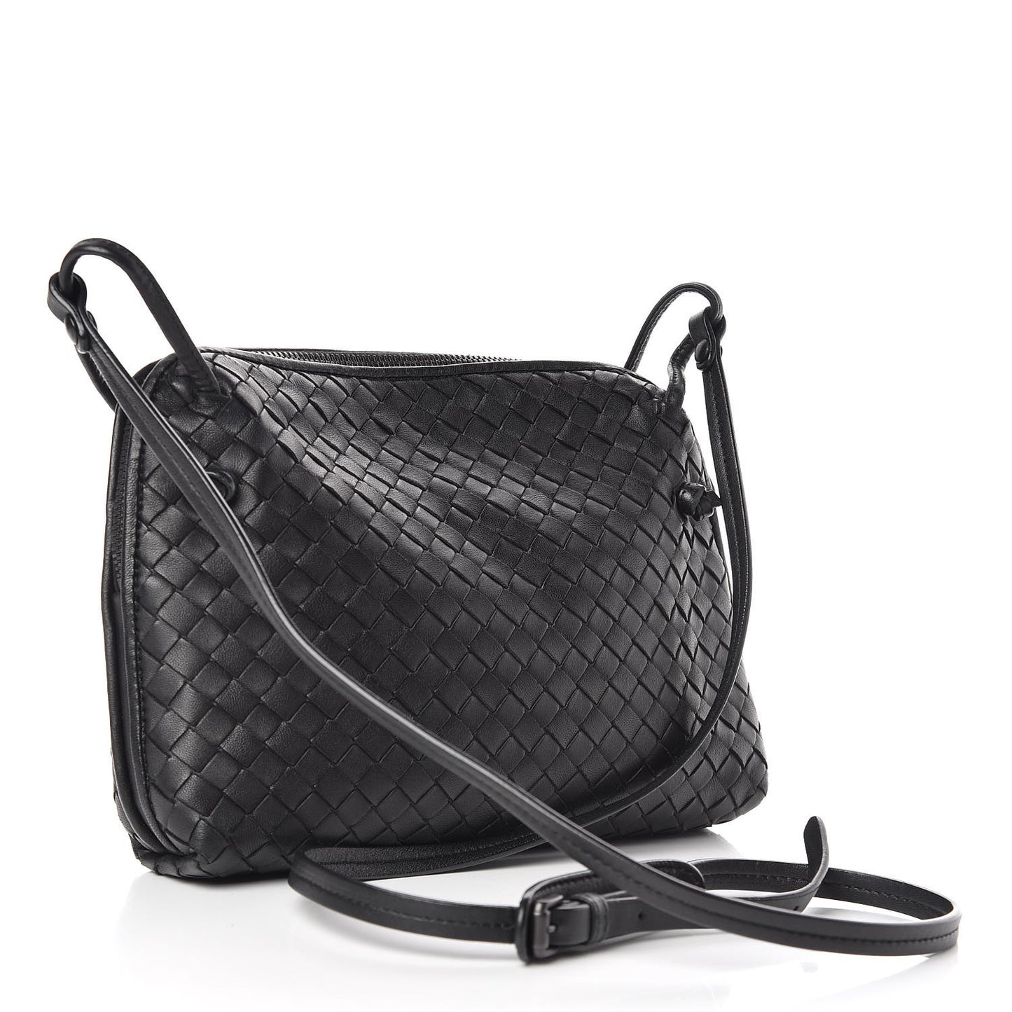 Nappa Intrecciato Nodini Bag Black