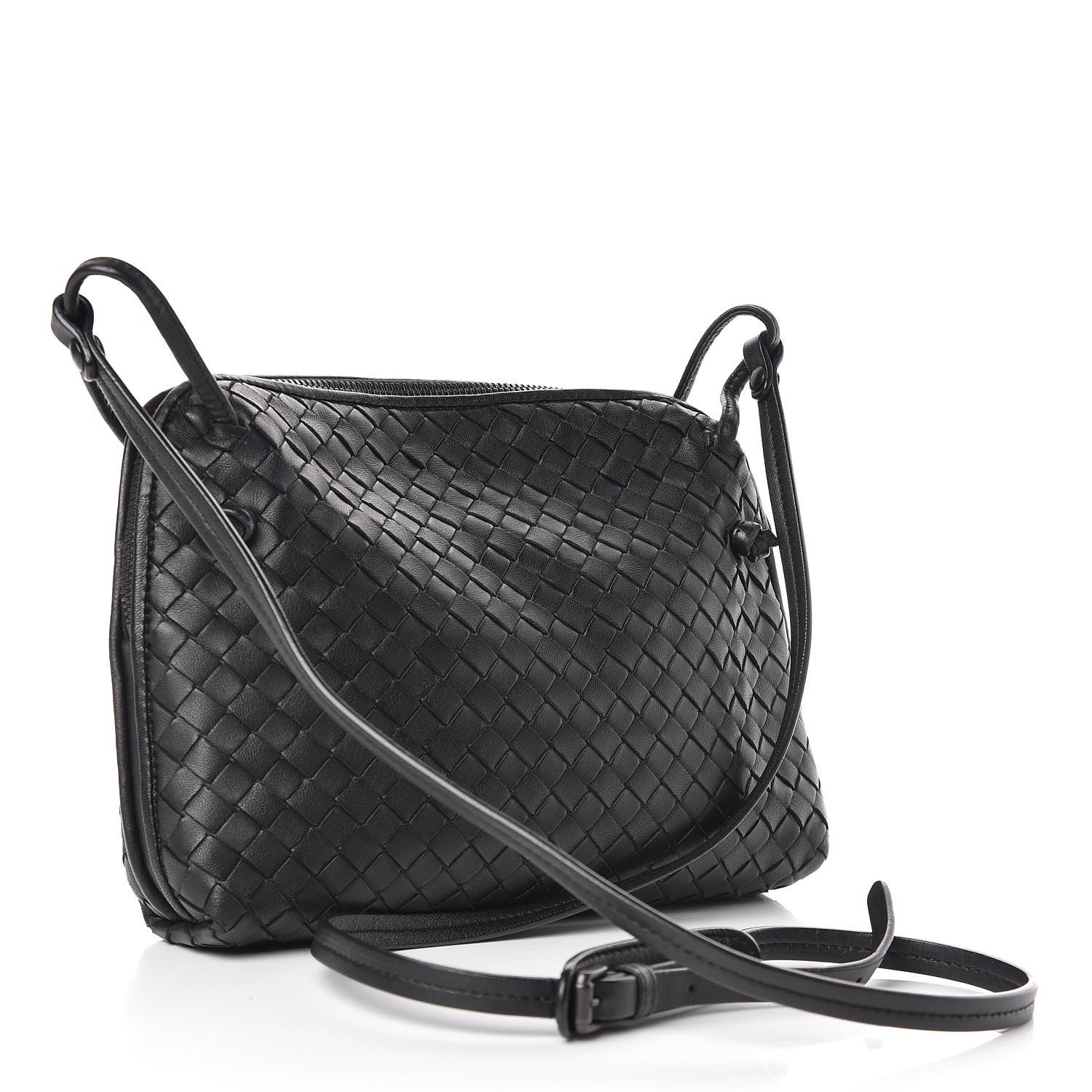 Bottega Veneta Nappa Intrecciato Nodini Bag Black 3 of 10