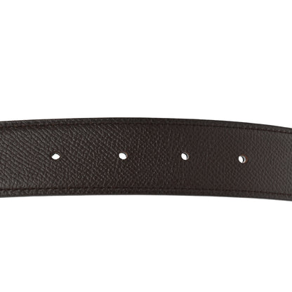Hermes Epsom Swift 32mm Belt Strap 85 Chocolate Black 4 of 5