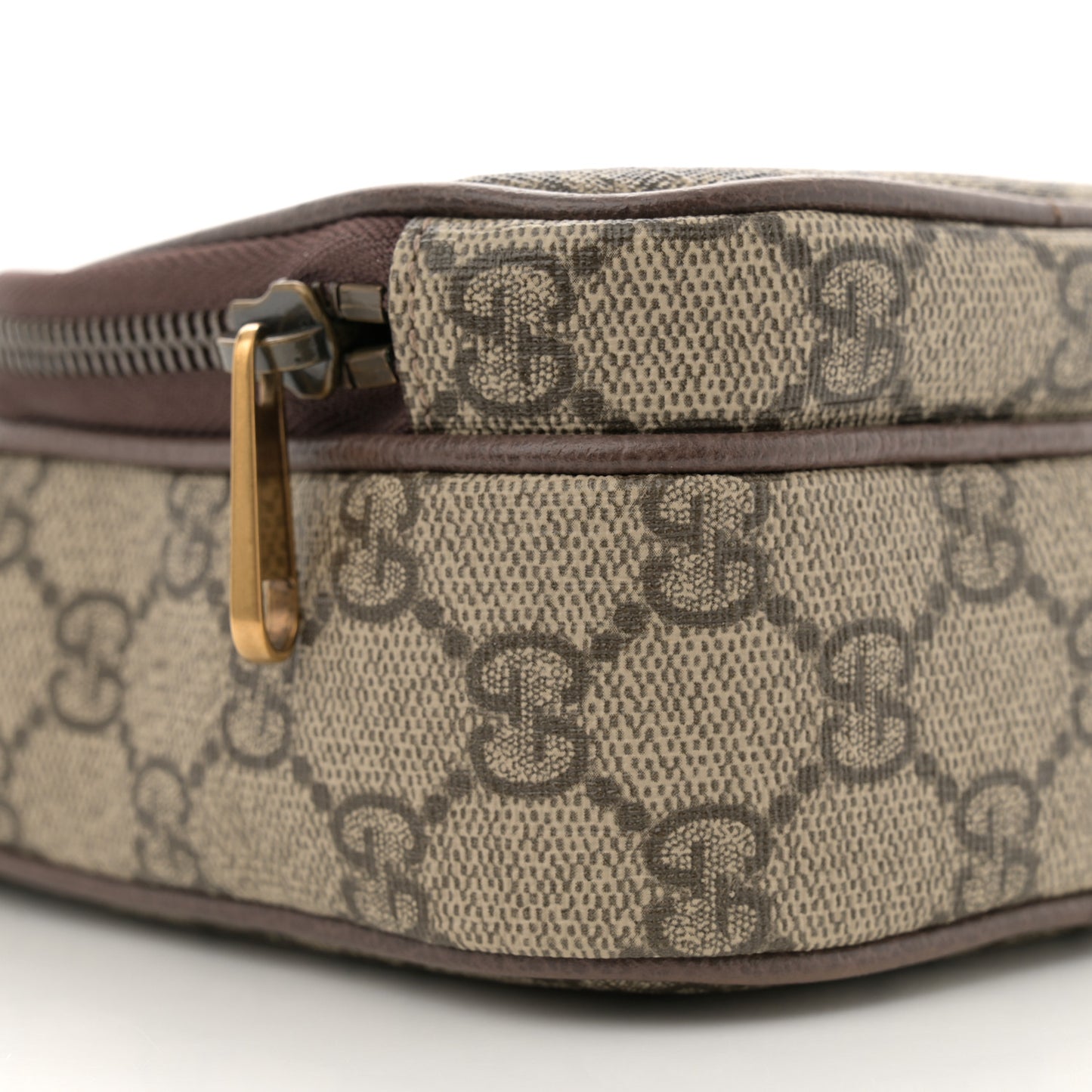 GG Supreme Monogram Mini Neo Vintage Double Zip Messenger Bag Beige New Acero Crop