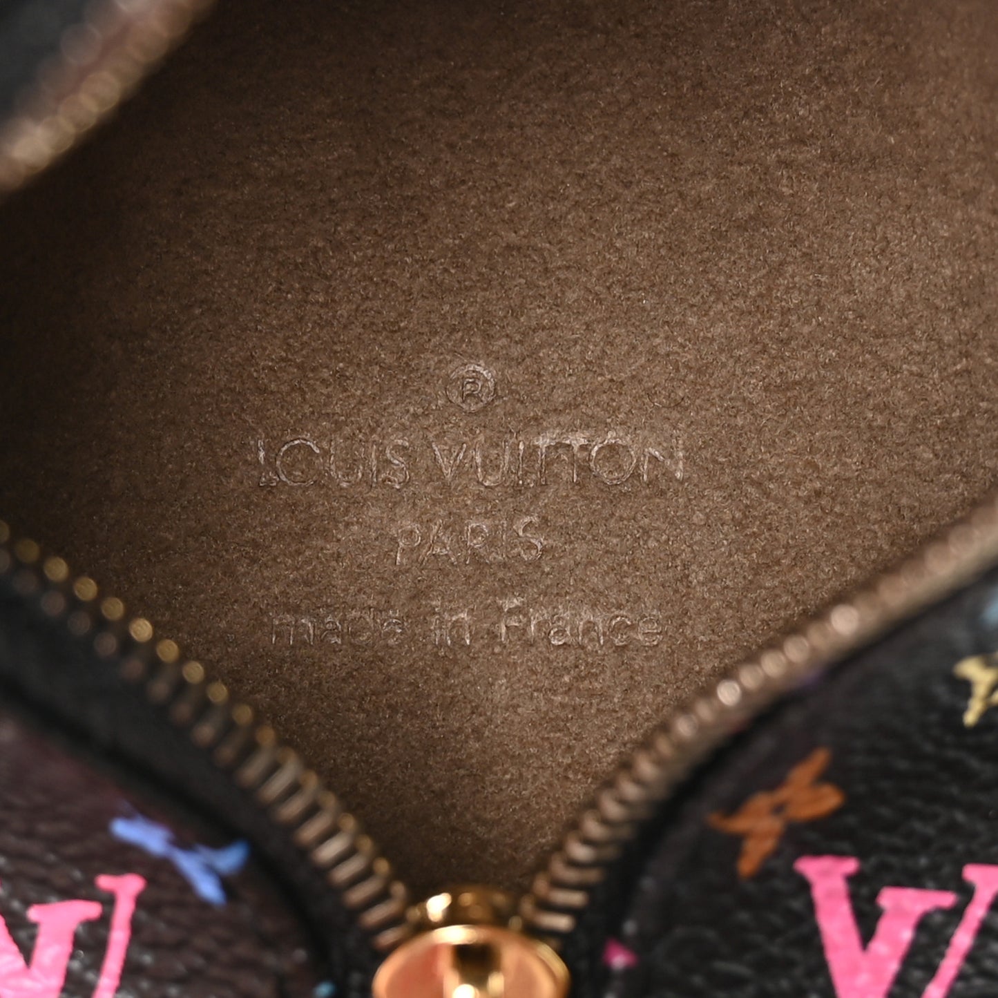 Monogram Multicolor Berlingot Coin Purse Black