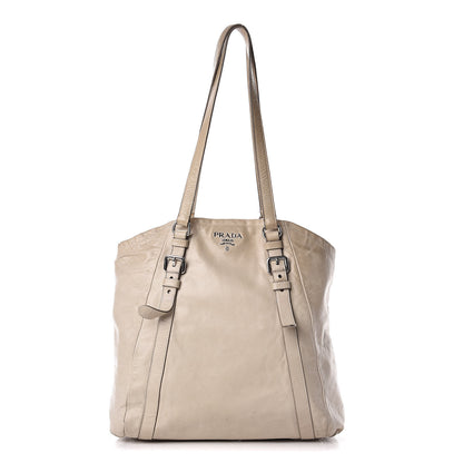 Prada Vitello Shine Tote Ivory 1 of 28