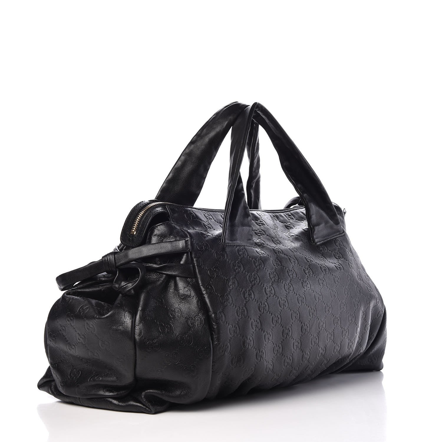 Gucci Guccissima Medium Hysteria Top Handle Bag Black 3 of 7