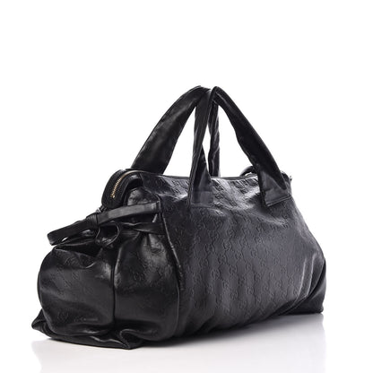 Gucci Guccissima Medium Hysteria Top Handle Bag Black 3 of 7