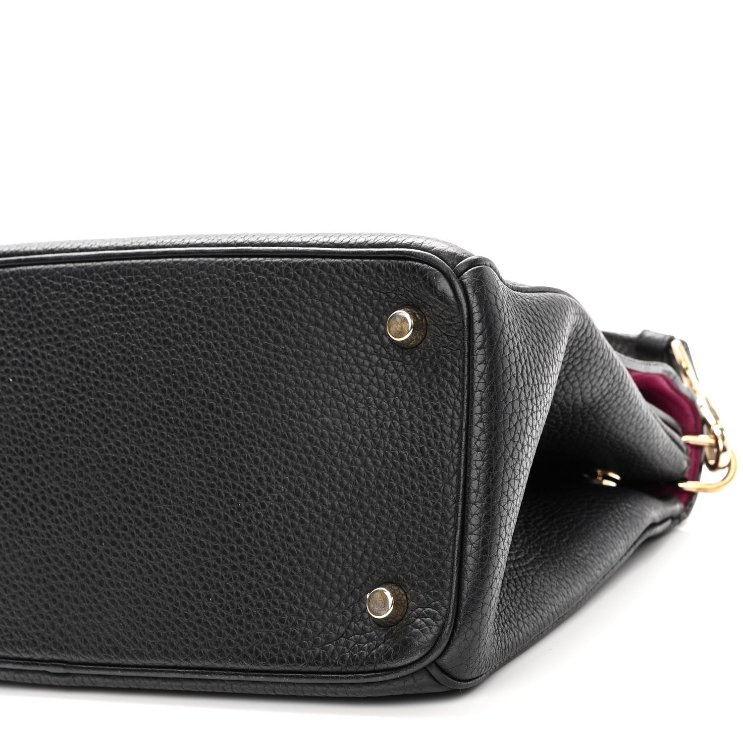 Christian Dior Bullcalf Small Be Dior Flap Black Fraise 8 of 10
