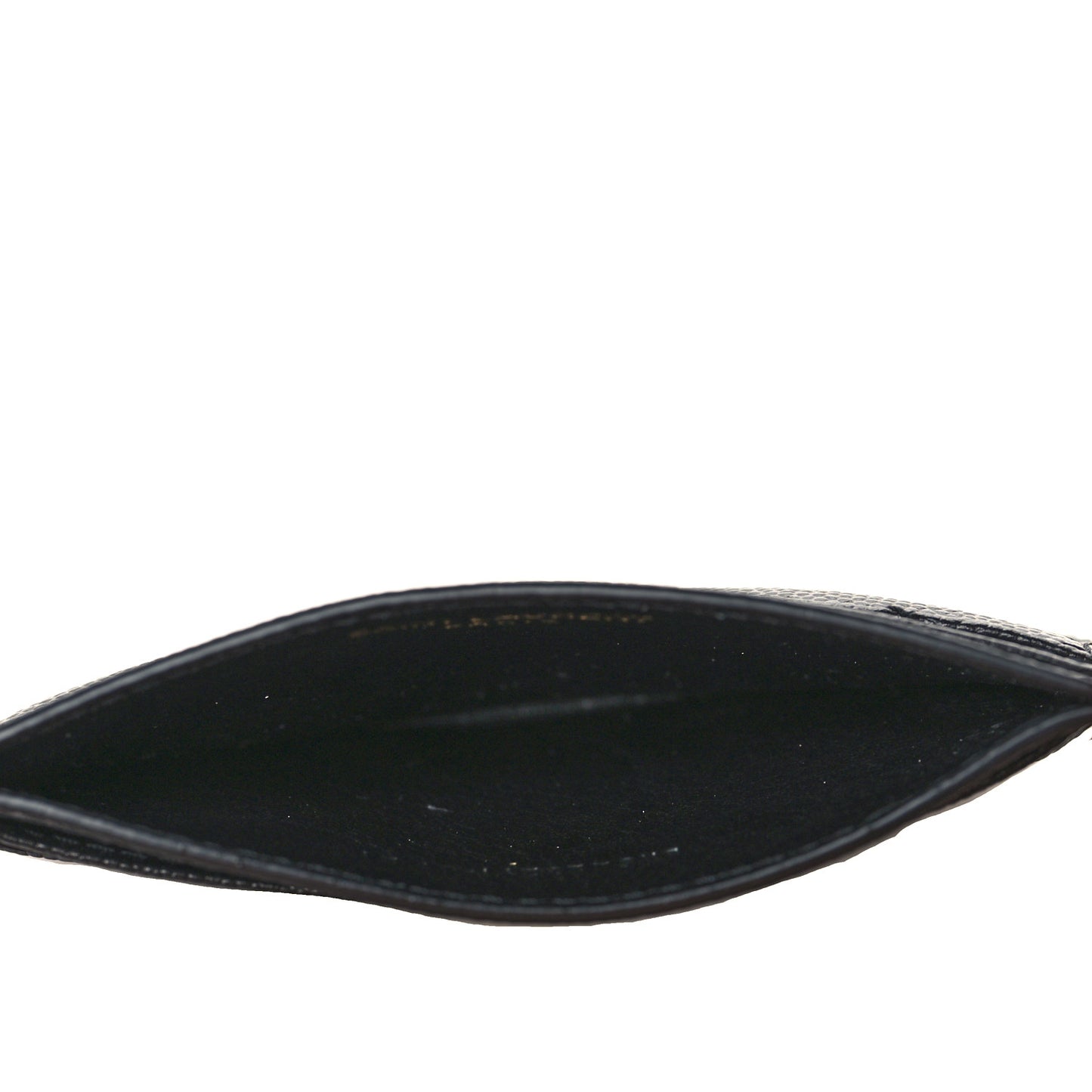 Grain De Poudre Matelasse Chevron Monogram Credit Card Case Black