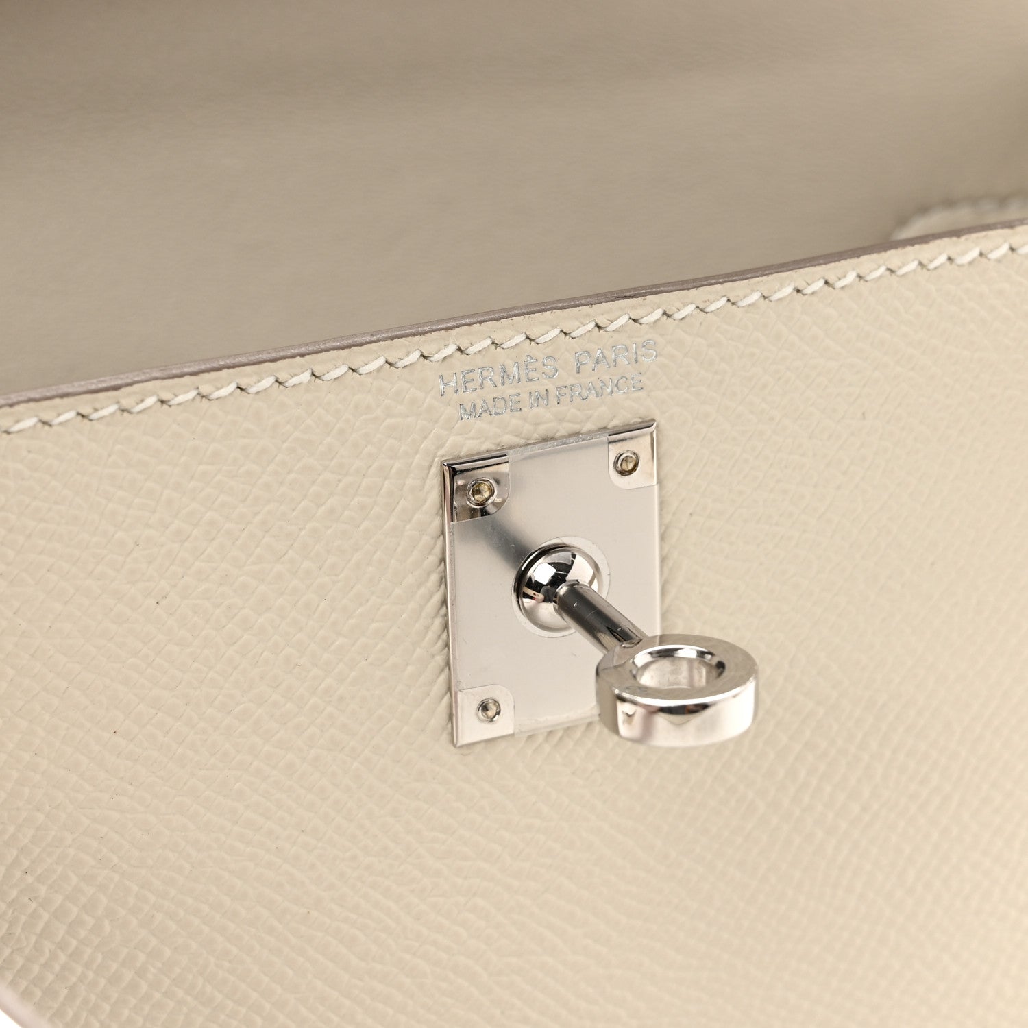 Hermes Epsom Mini Kelly Sellier 20 Craie 6 of 12
