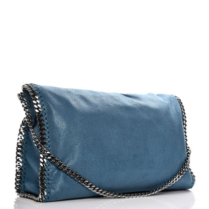 Stella McCartney Shaggy Deer Falabella Fold Over Tote Blue 4 of 9