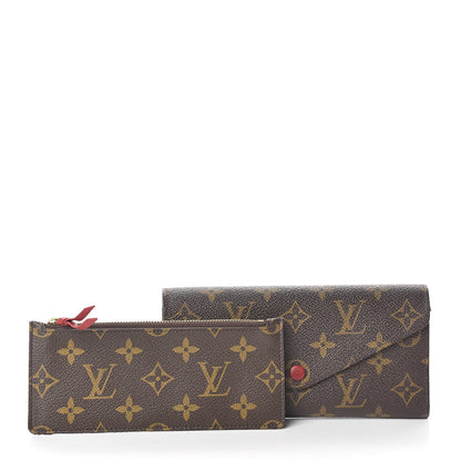 Louis Vuitton Monogram Josephine Wallet Red 3 of 15