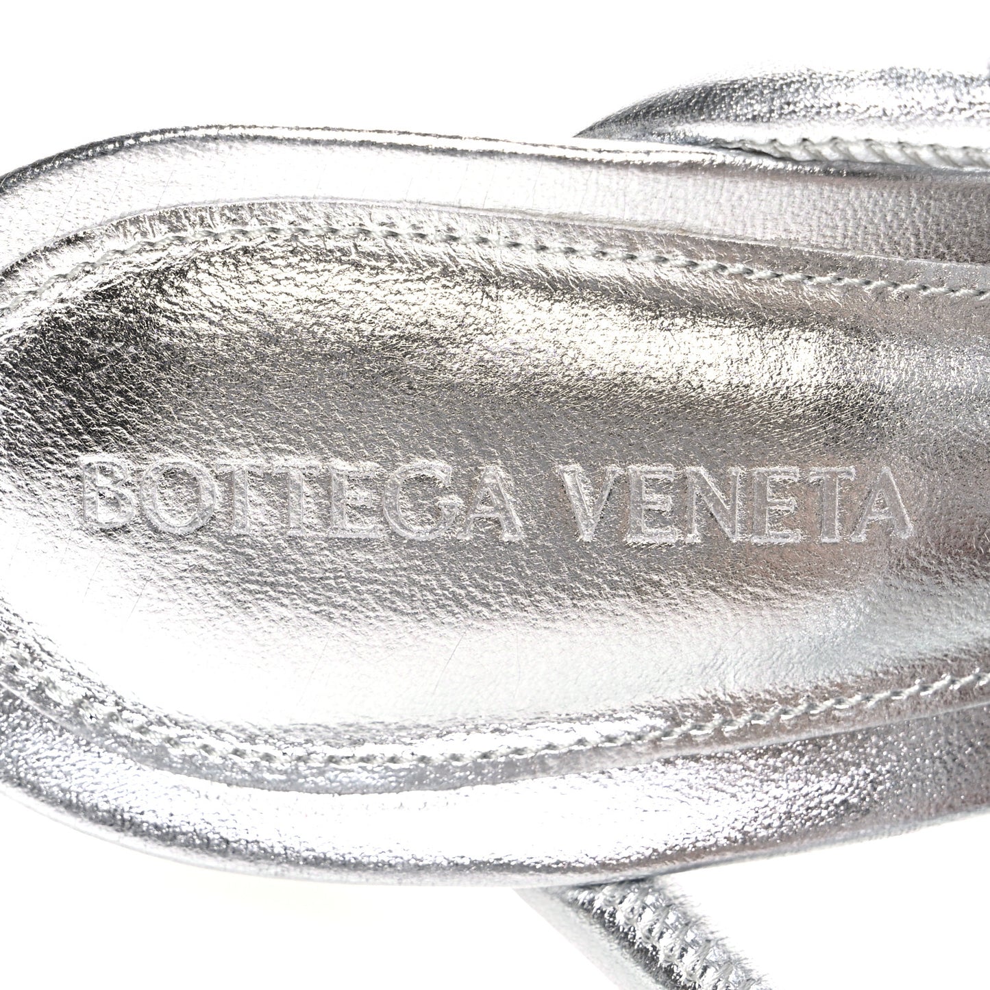 Reflection Weave Stretch Sandals 39 Silver