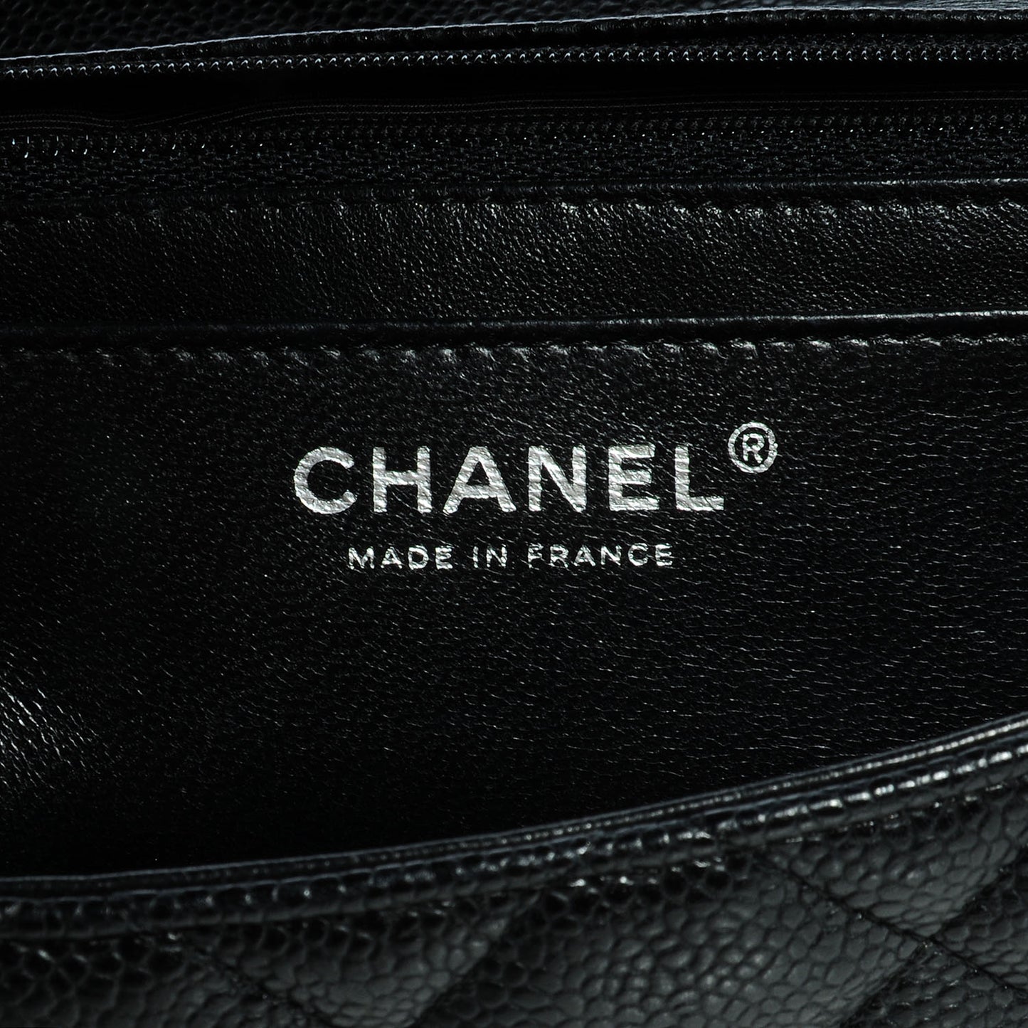Caviar Jumbo Single Flap Black