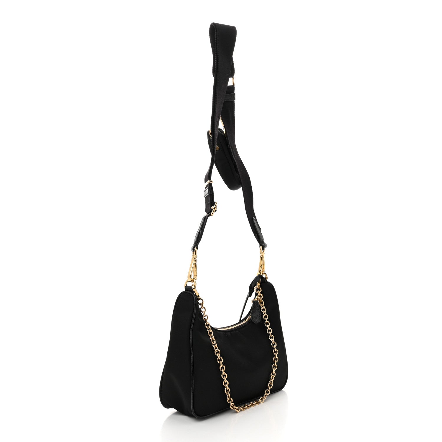 Prada Nylon Re-Edition 2005 Shoulder Bag Black 3 of 11