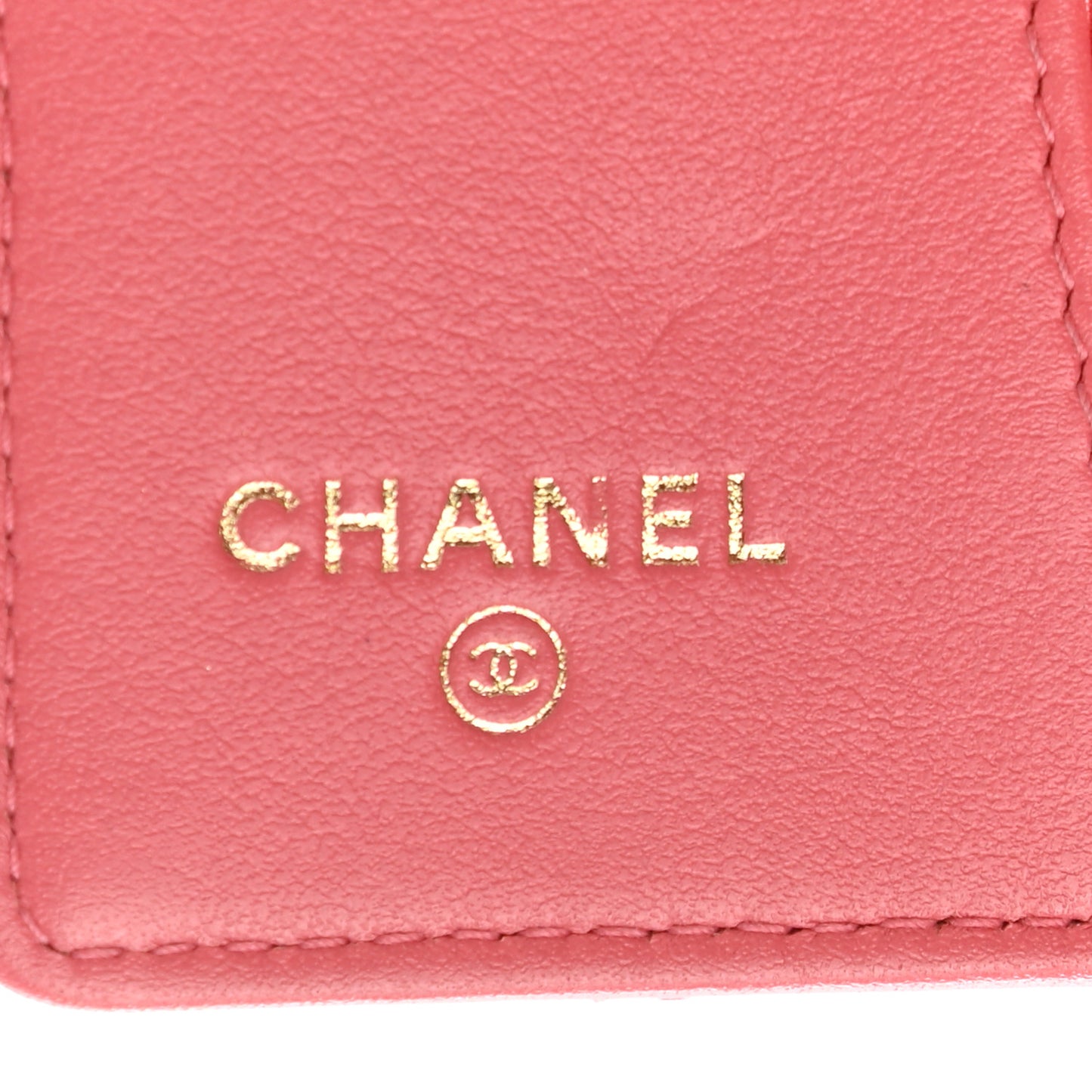Caviar Quilted Classic 4 Key Holder Wallet Dark Pink