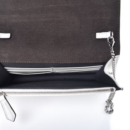 Fendi Vitello Century Lucido Nappa Flowerland Studded Tube Wallet On Chain White Ice Multicolor 5 of 8