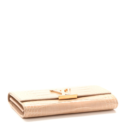 Louis Vuitton Crocodile Capucines Long Wallet Tan 4 of 8