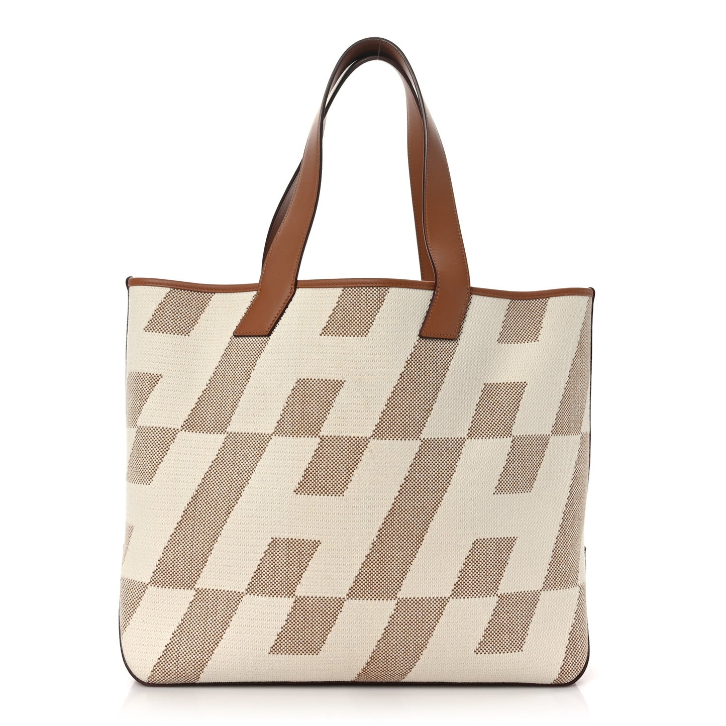 Swift H Canvas Cabas H En Biais 40 Ecru Naturel Gold