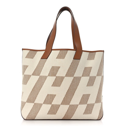 Hermes Swift H Canvas Cabas H En Biais 40 Ecru Naturel Gold 1 of 10