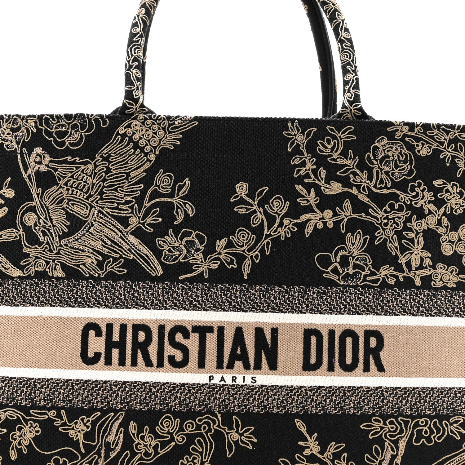 Christian Dior Canvas Embroidered Large Ornamental Cornely Book