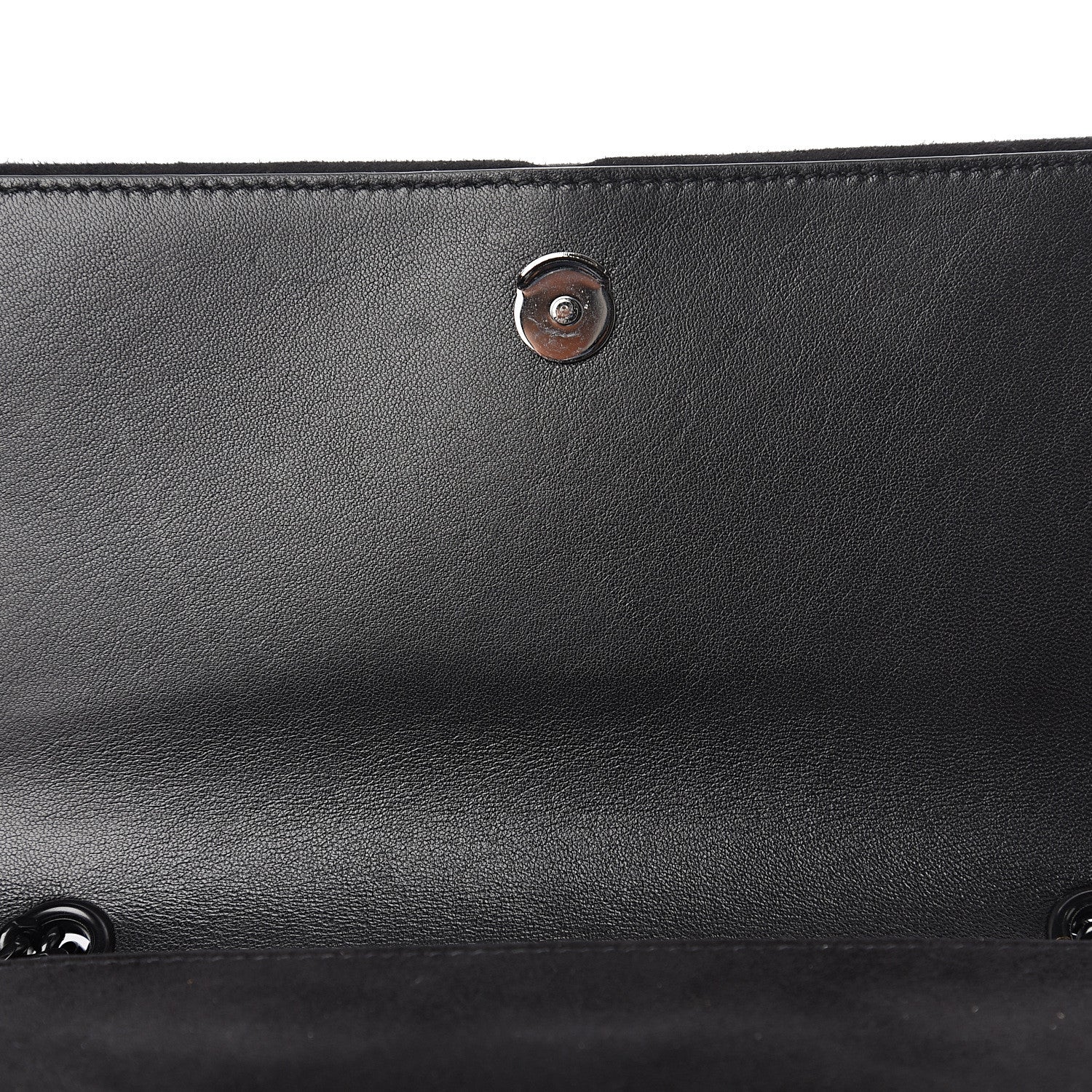 Saint Laurent Suede Crystal Small Classic Monogram Kate Satchel Black 7 of 10