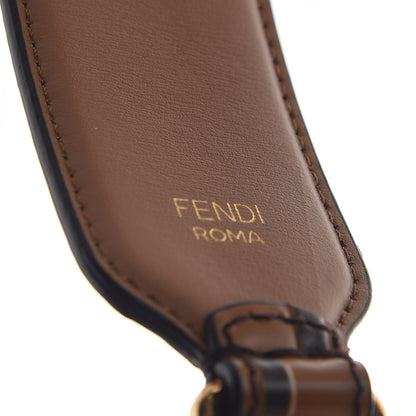 Fendi Calfskin FF 1974 Embossed Strap You Tobacco Black 4 of 5