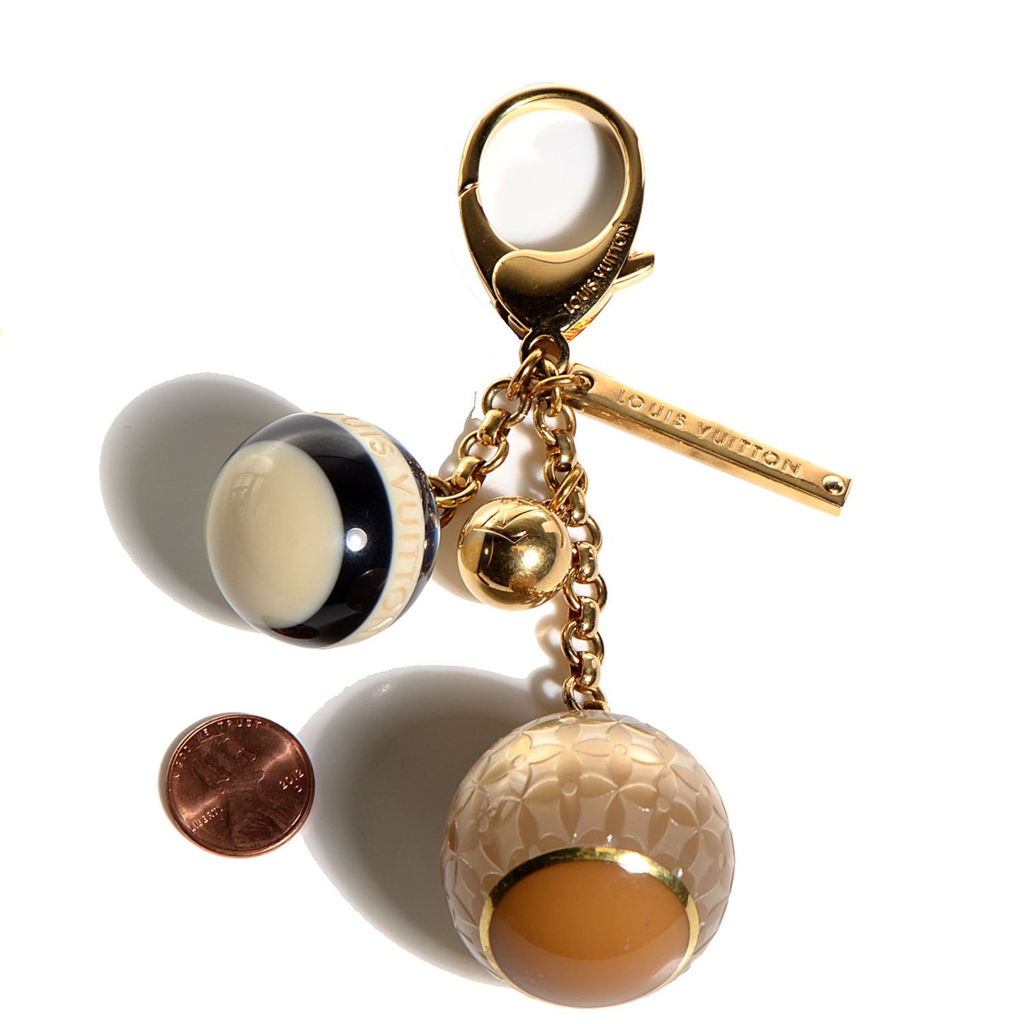 Mini Lin Croisette Bag Charm Blue