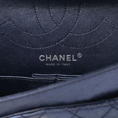 Chanel Metallic Aged Calfskin Quilted 2.55 Reissue 225 Flap Blue 6 of 15