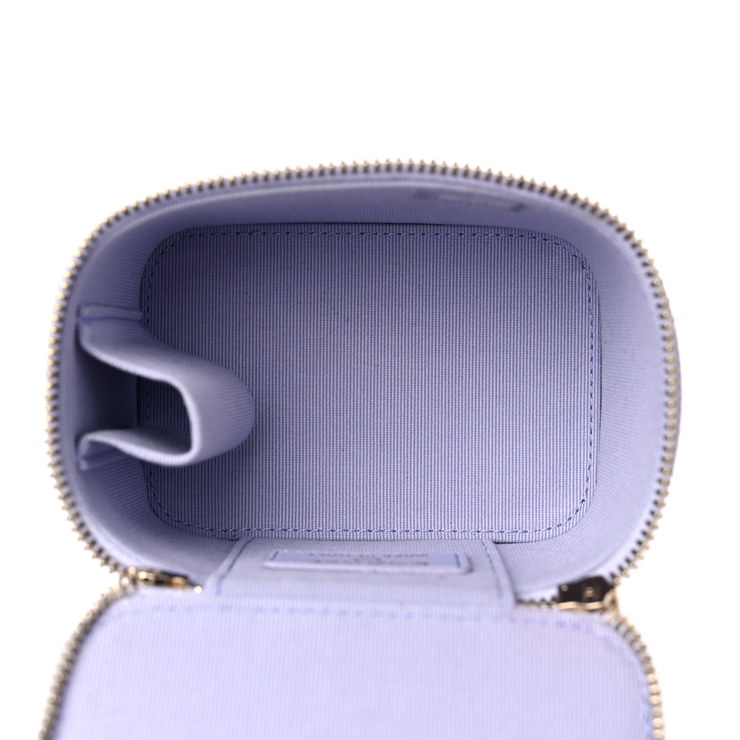 Chanel Lambskin Quilted Top Handle Mini Vanity Case With Chain Light Purple 5 of 9