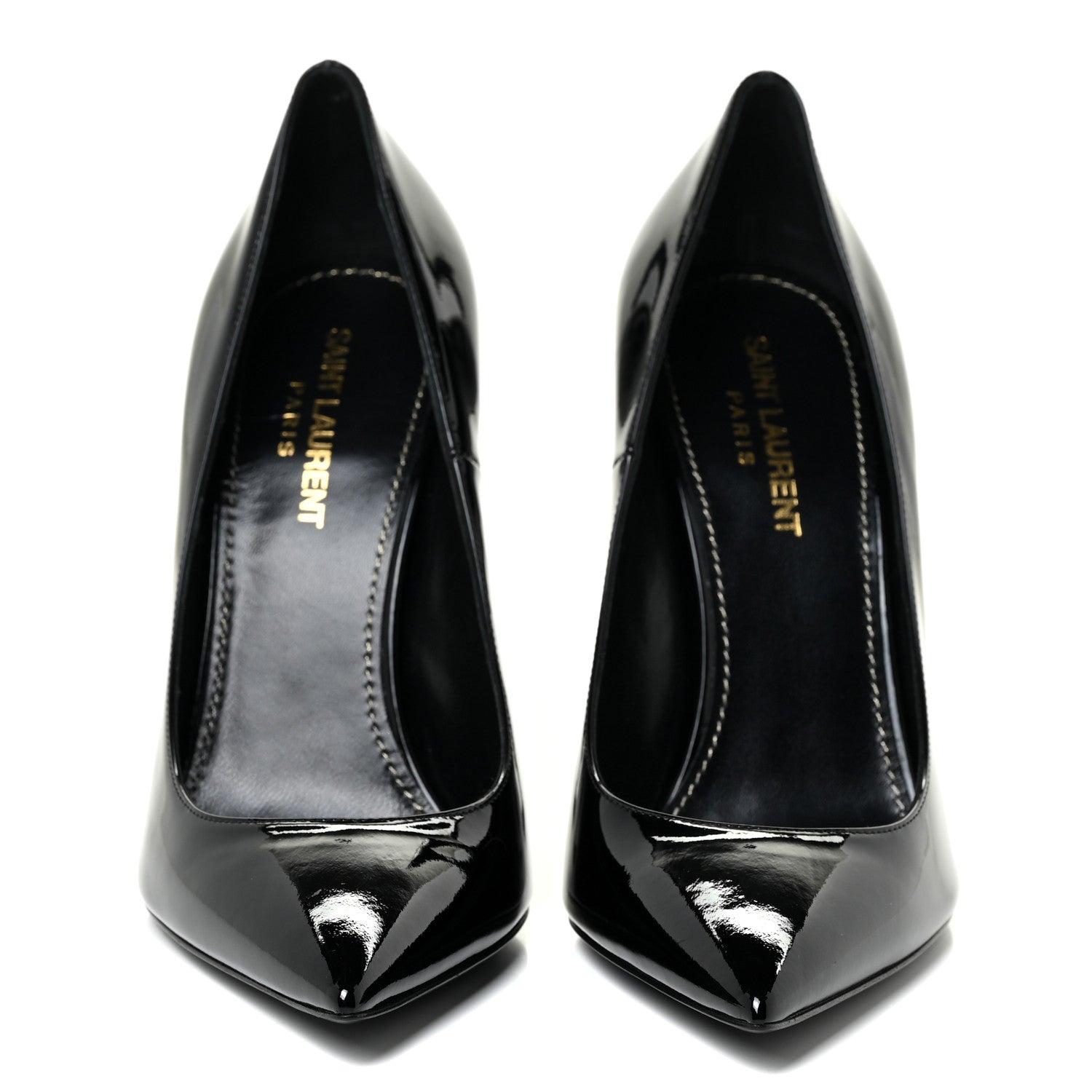 Saint Laurent Patent Opyum 110 Pumps 38 Black 2 of 16