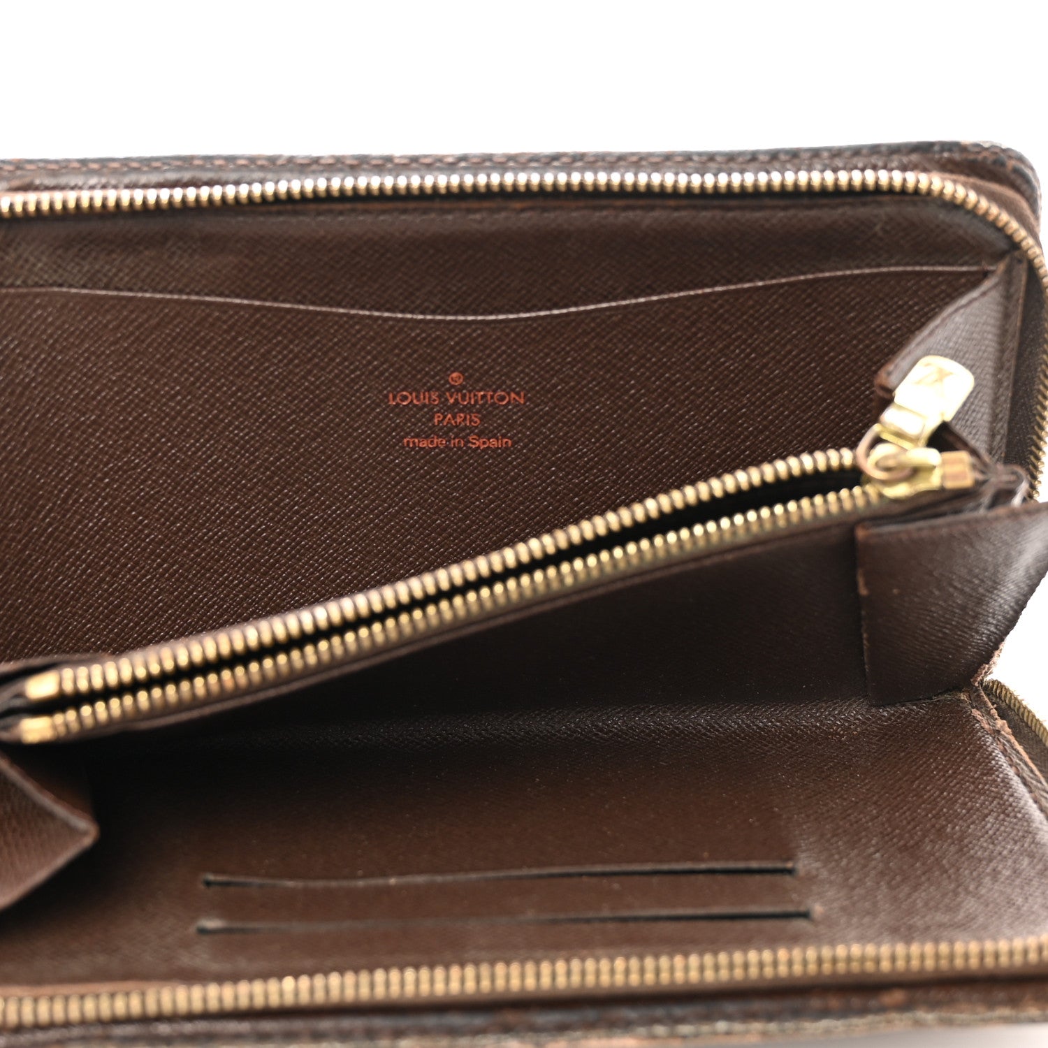 Louis Vuitton Damier Ebene Porte-Monnaie Zippy Wallet 5 of 12