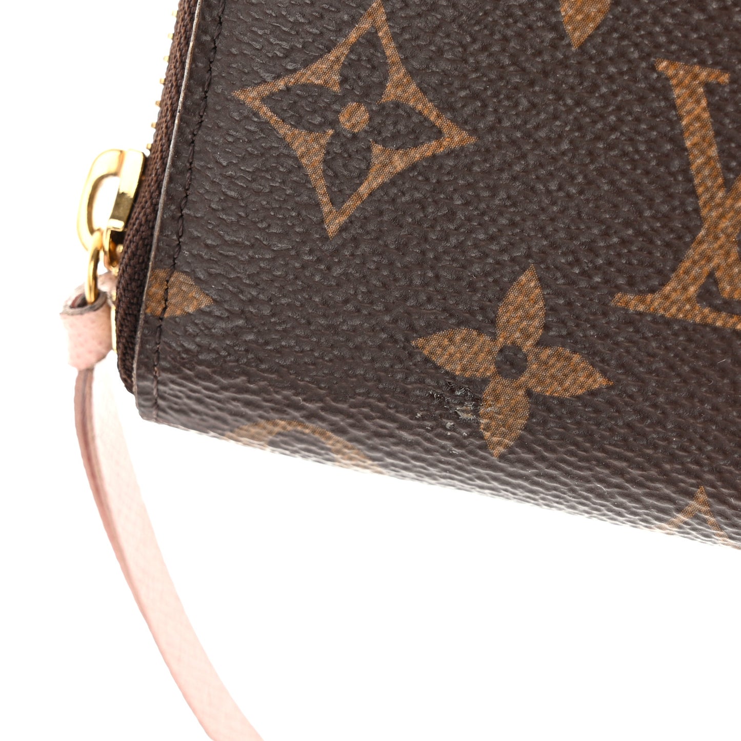 Monogram Clemence Wallet Rose Ballerine