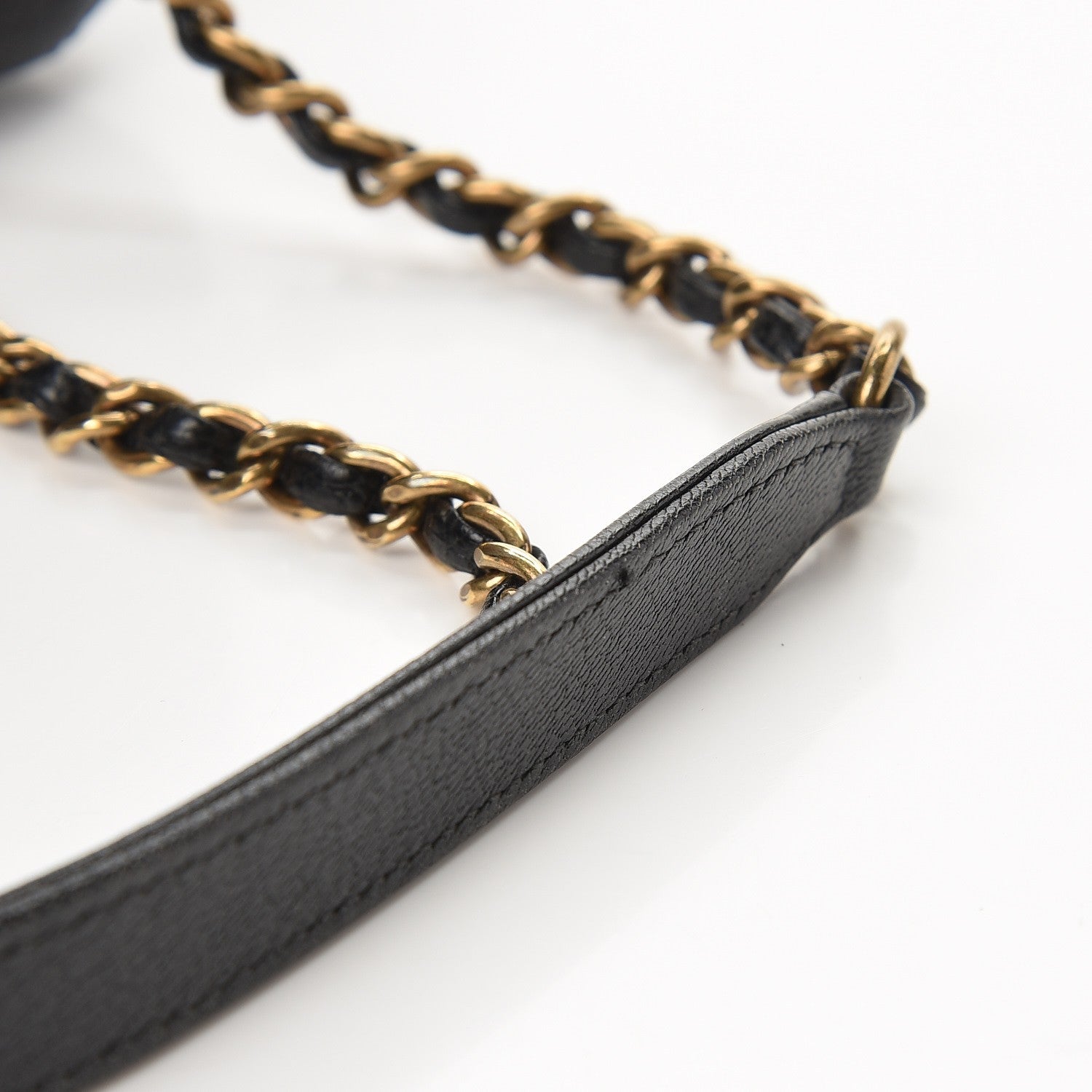 Chanel Shiny Goatskin Diagonal Quilted Small Flap Black 9 of 11