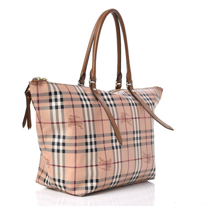 Burberry Haymarket Check Medium Salisbury Tote Tan 3 of 8