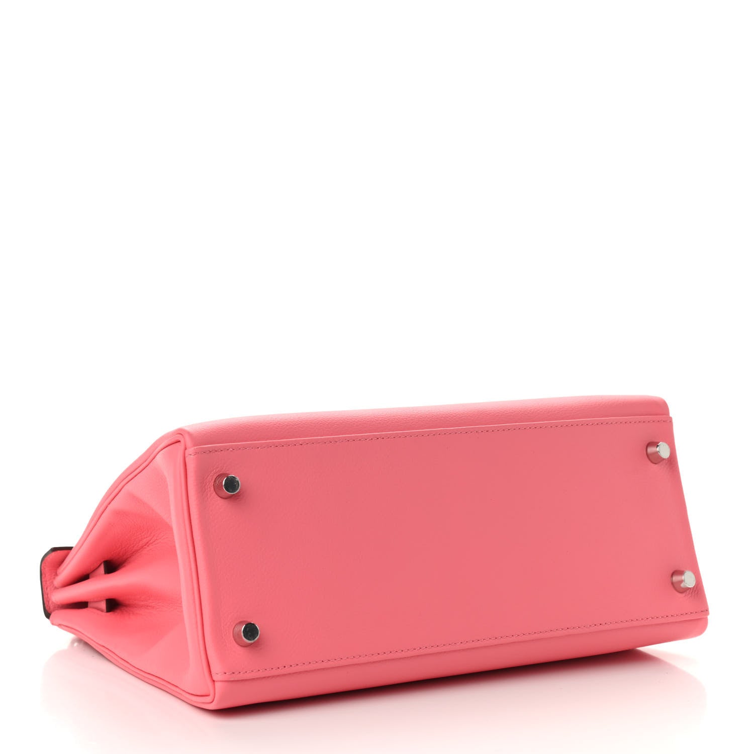 Hermes Evercolor Verso Kelly Retourne 28 Rose D'ete Rouge Exotique 4 of 11