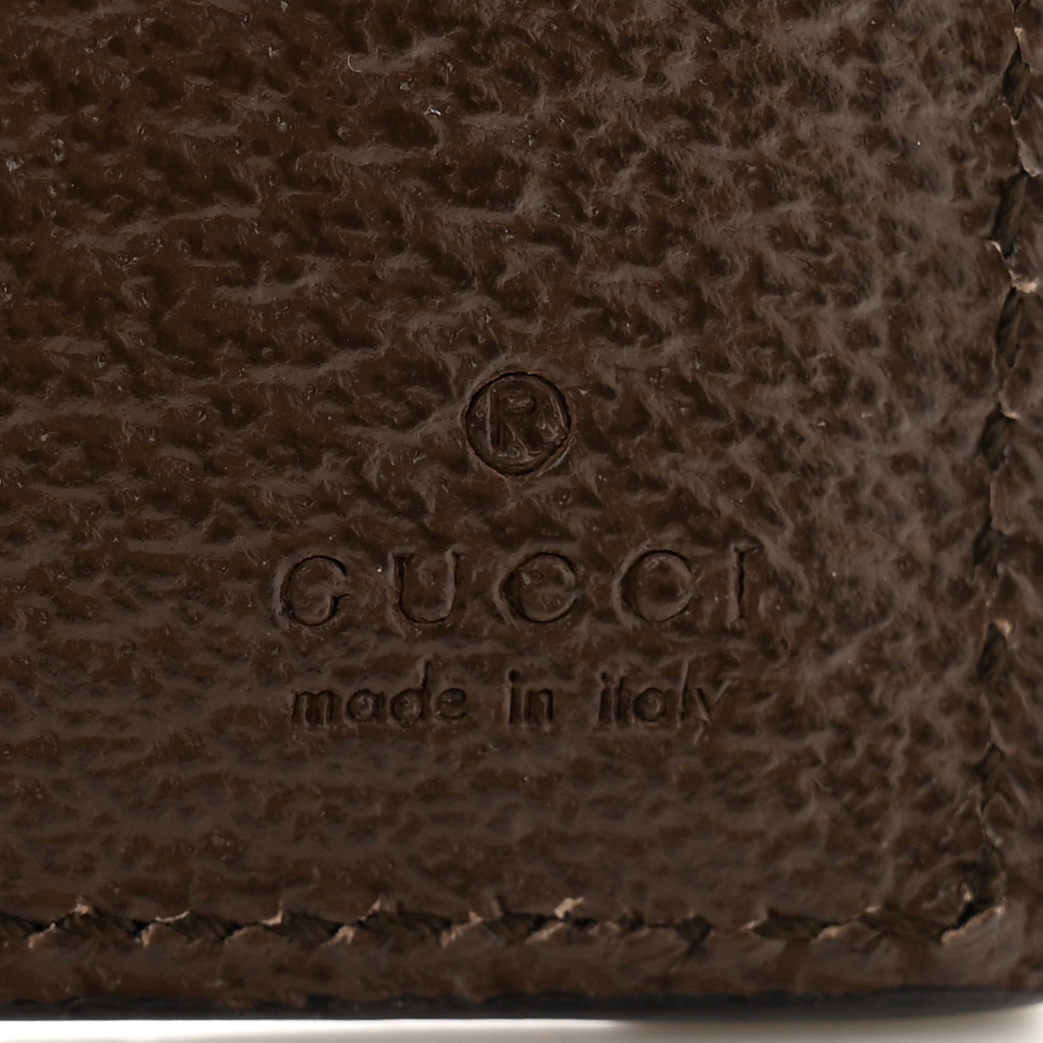 Gucci GG Supreme Monogram Textured Dollar Calfskin Web Ophidia Overlay Zip Around Card Case Wallet Beige Ebony New Acero 7 of 9