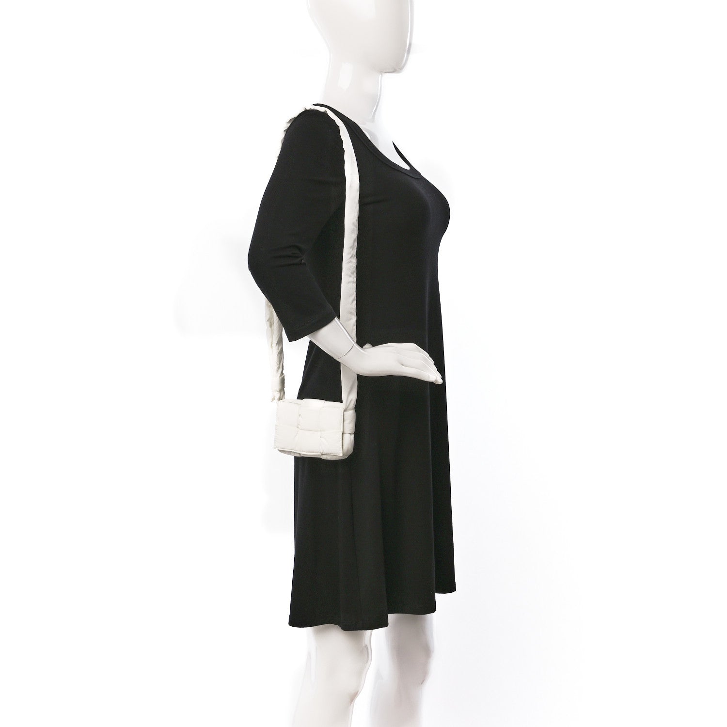 Bottega Veneta Nylon Intrecciato Padded Tech Candy Cassette Bag White 2 of 9