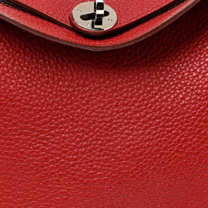 Hermes Taurillon Clemence Lindy 30 Rouge Garance 8 of 15