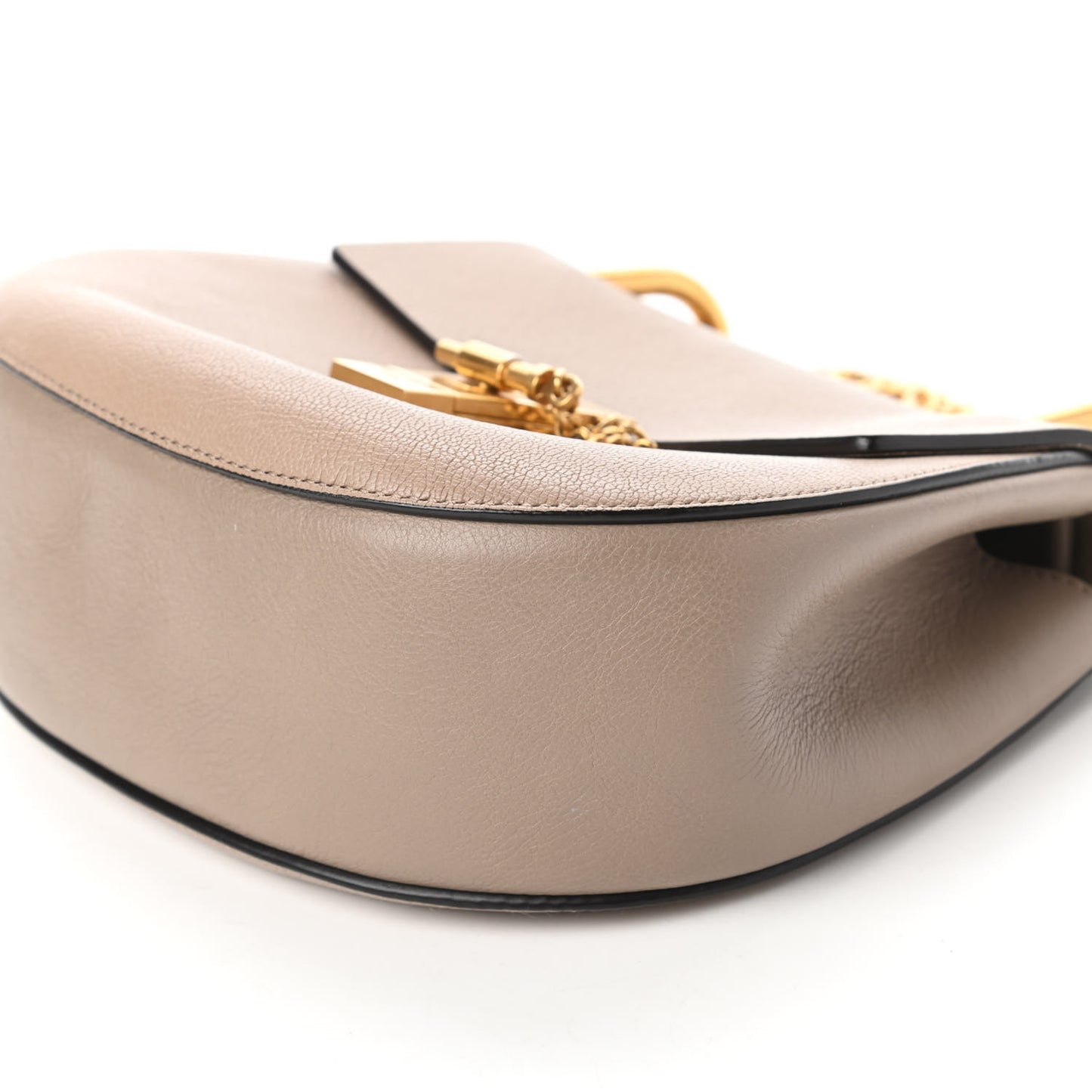 Grained Lambskin Drew Shoulder Bag Motty Grey