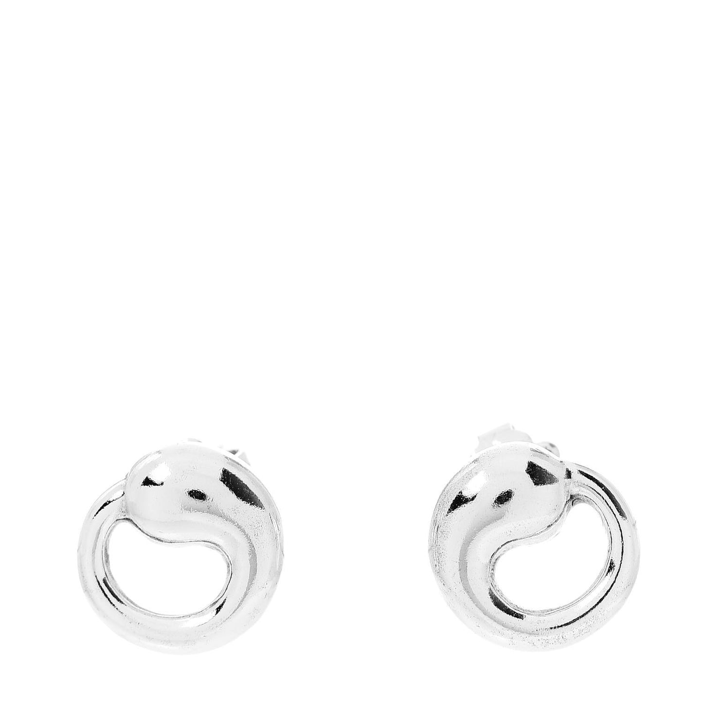 Sterling Silver 11mm Elsa Peretti Eternal Circle Earrings