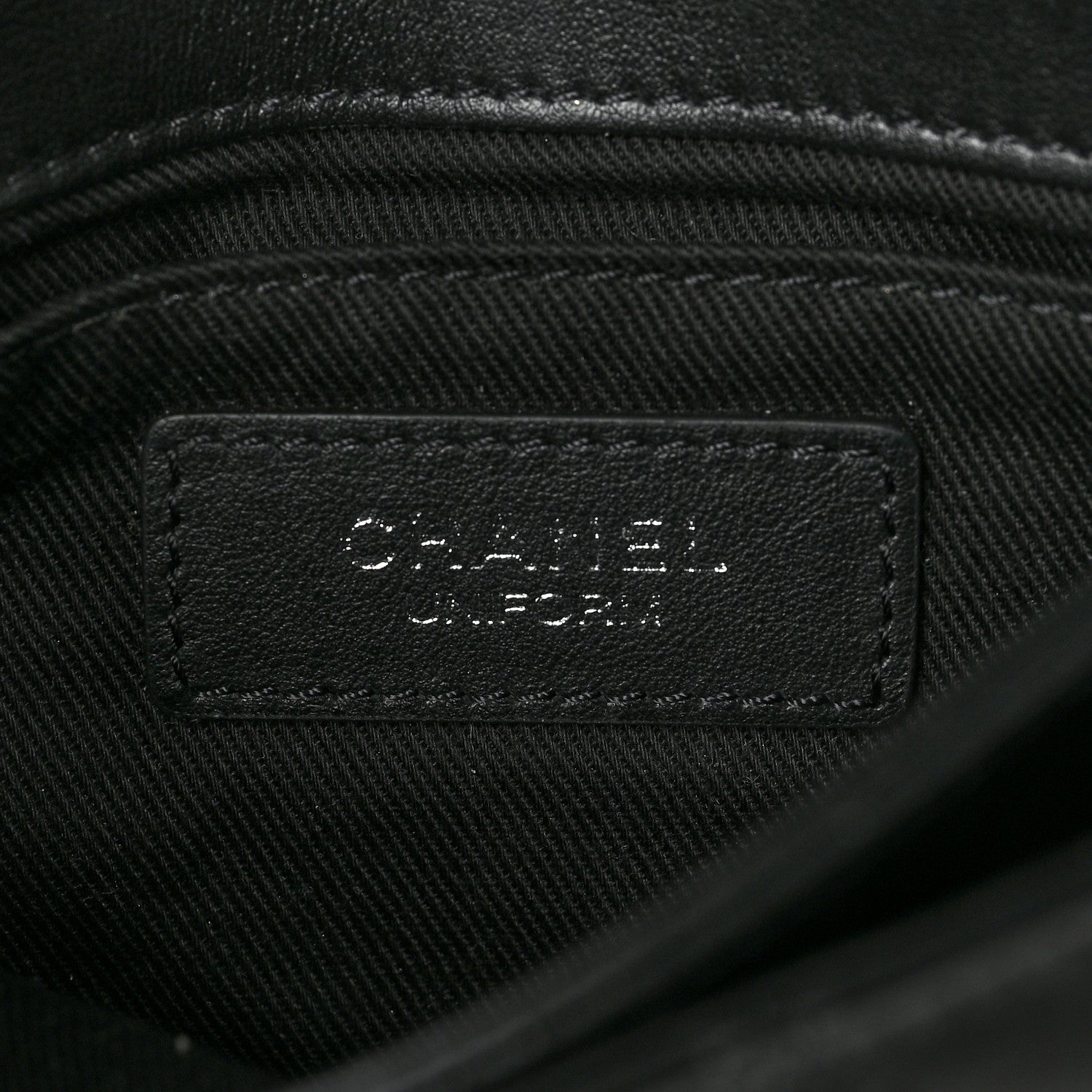 Chanel Calfskin Quilted CC Uniform Flap Belt Bag Black 5 of 9